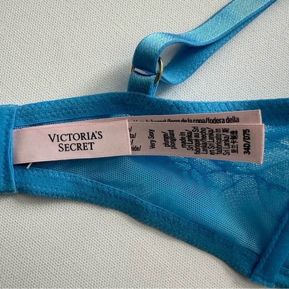 Elegant Blue Lace Bra - Picture 11 of 13